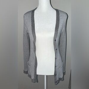 Poof! Gray Knit Lightweight Super Soft Cardigan